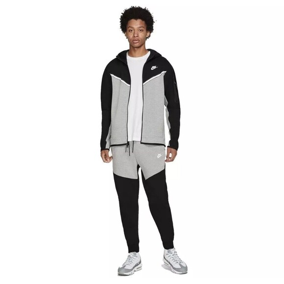 Nike Tech Fleece Joggers Gray Black Sweatpants Mens Sz 2XL Tall CU4495-016 NWT - Picture 2 of 5